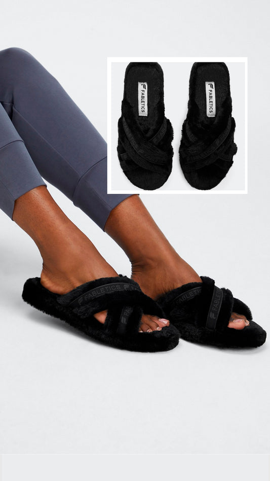 Criss cross slippers