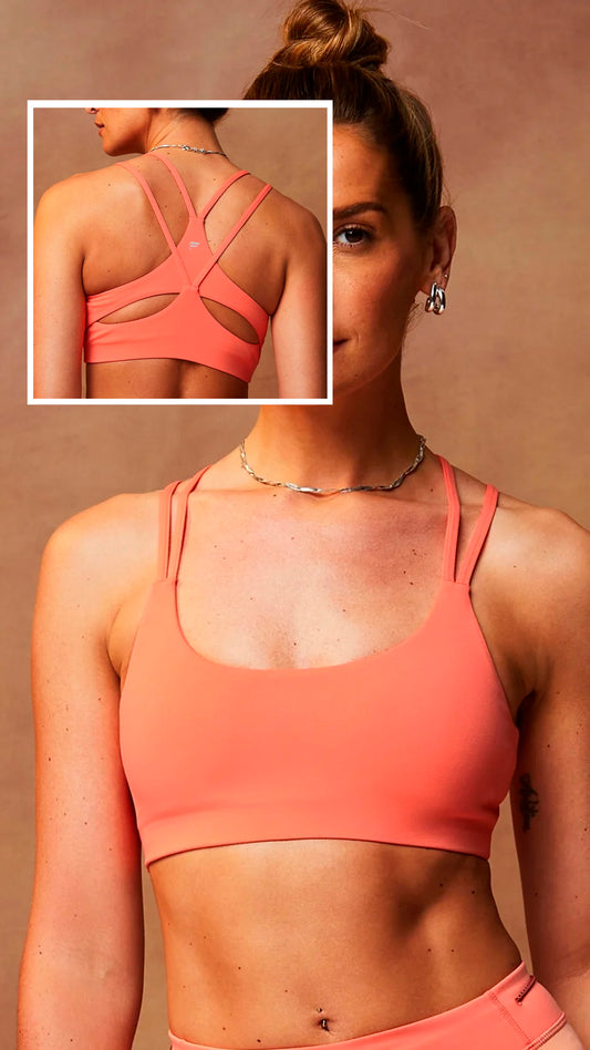 Sport bra coral